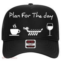 Plan For The Day Coffee Dragon Boat Wine Funny Gift Hat thumb 0