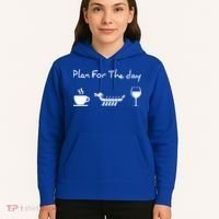 Plan For The Day Coffee Dragon Boat Wine Funny Gift Hoodie thumb 5