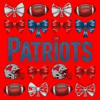 Patriots Football Team Fan Santa Hat thumb 1