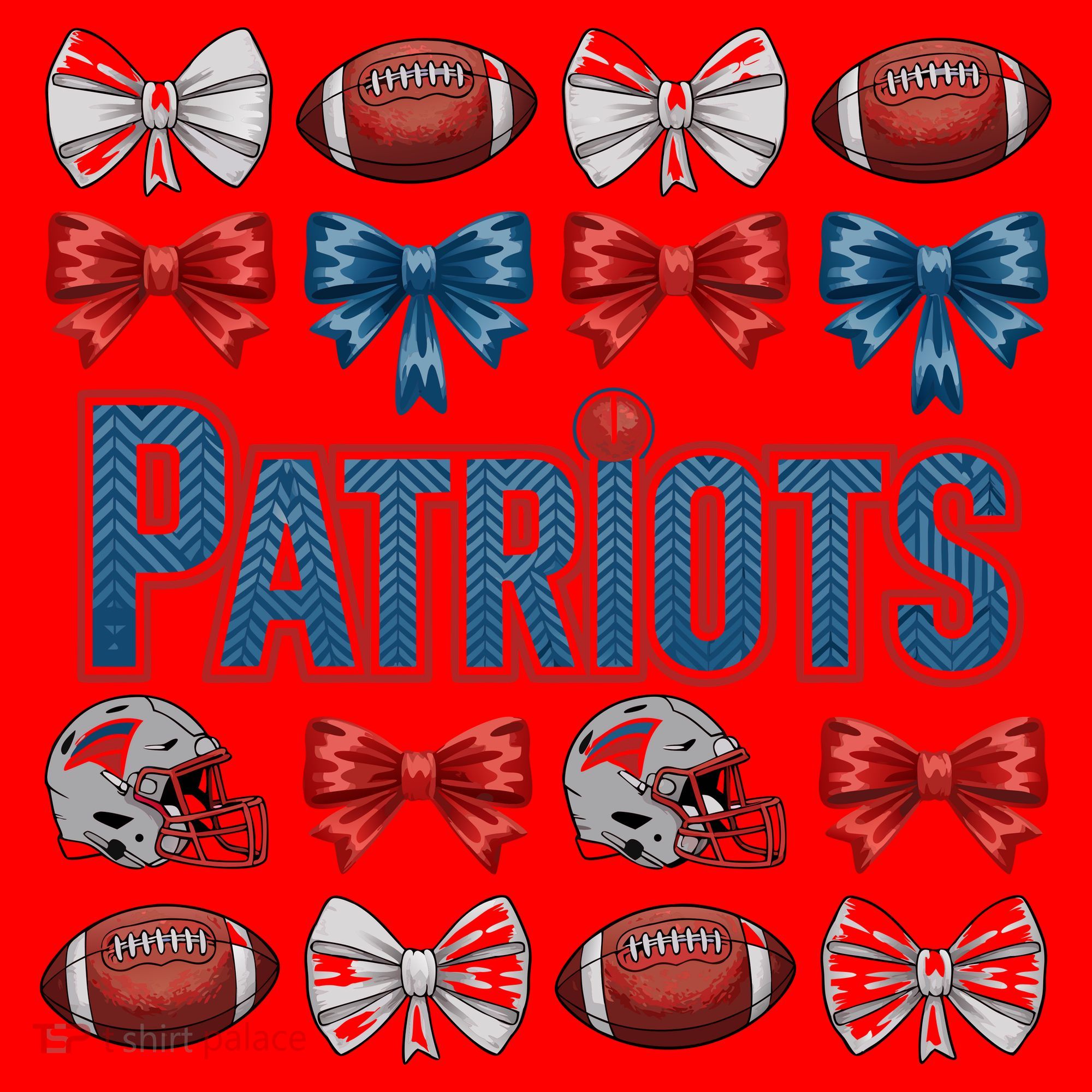 Patriots Football Team Fan Santa Hat