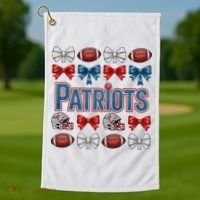 Patriots Football Team Fan Golf Towel thumb 1