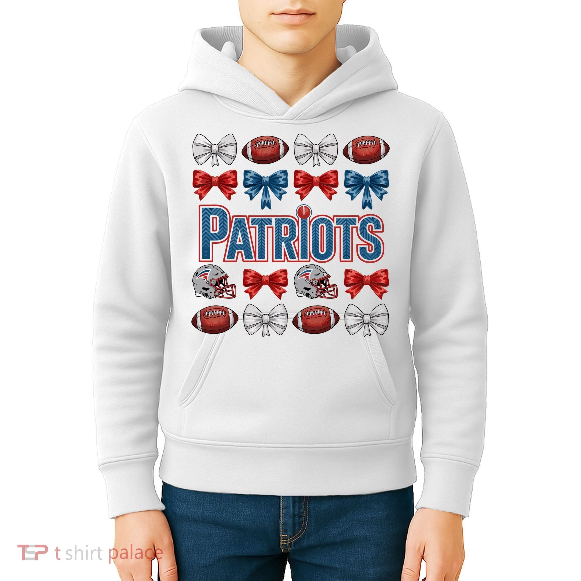 Patriots Football Team Fan Kids Hoodie