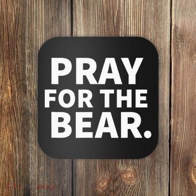 Pray For The Bear Coaster