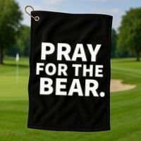 Pray For The Bear Golf Towel thumb 1