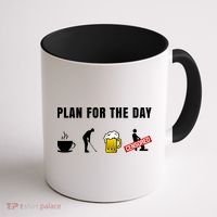 Plan For The Day Funny Husband Coffee Mug thumb 1