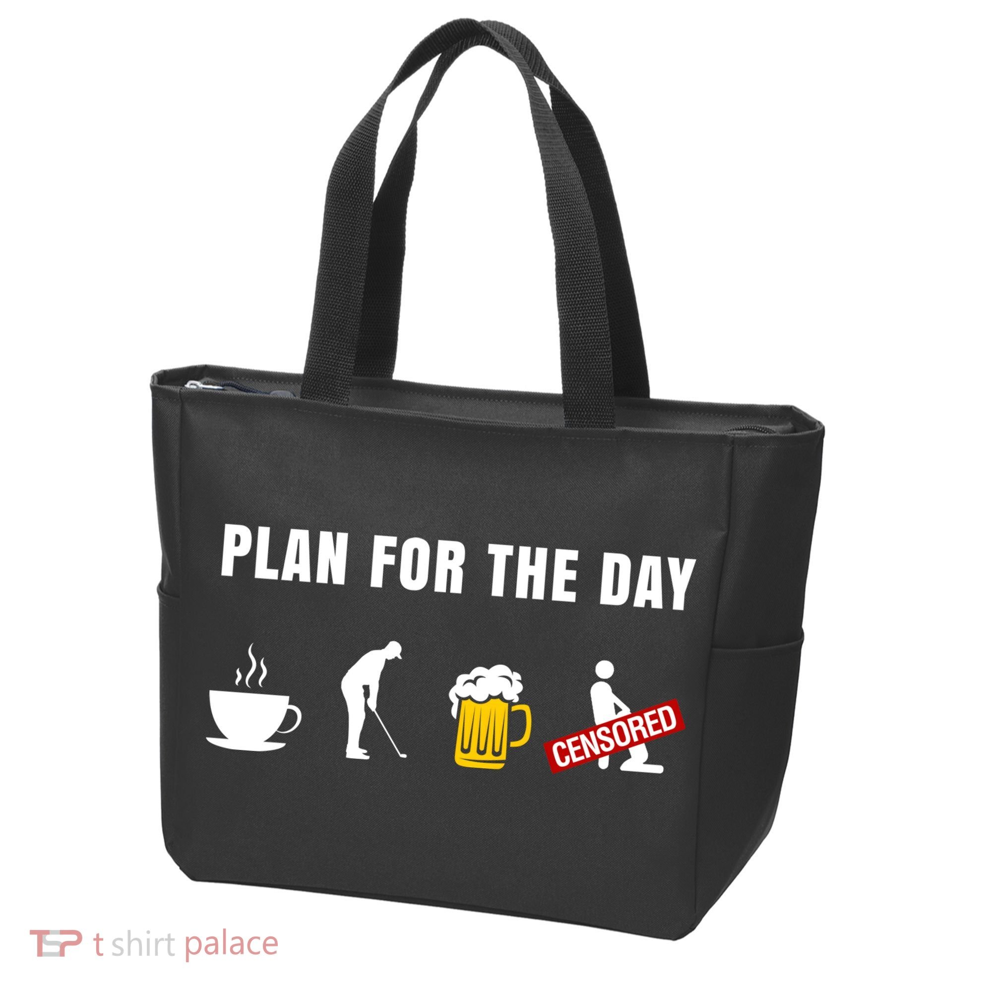 Plan For The Day Funny Husband Tote Bag