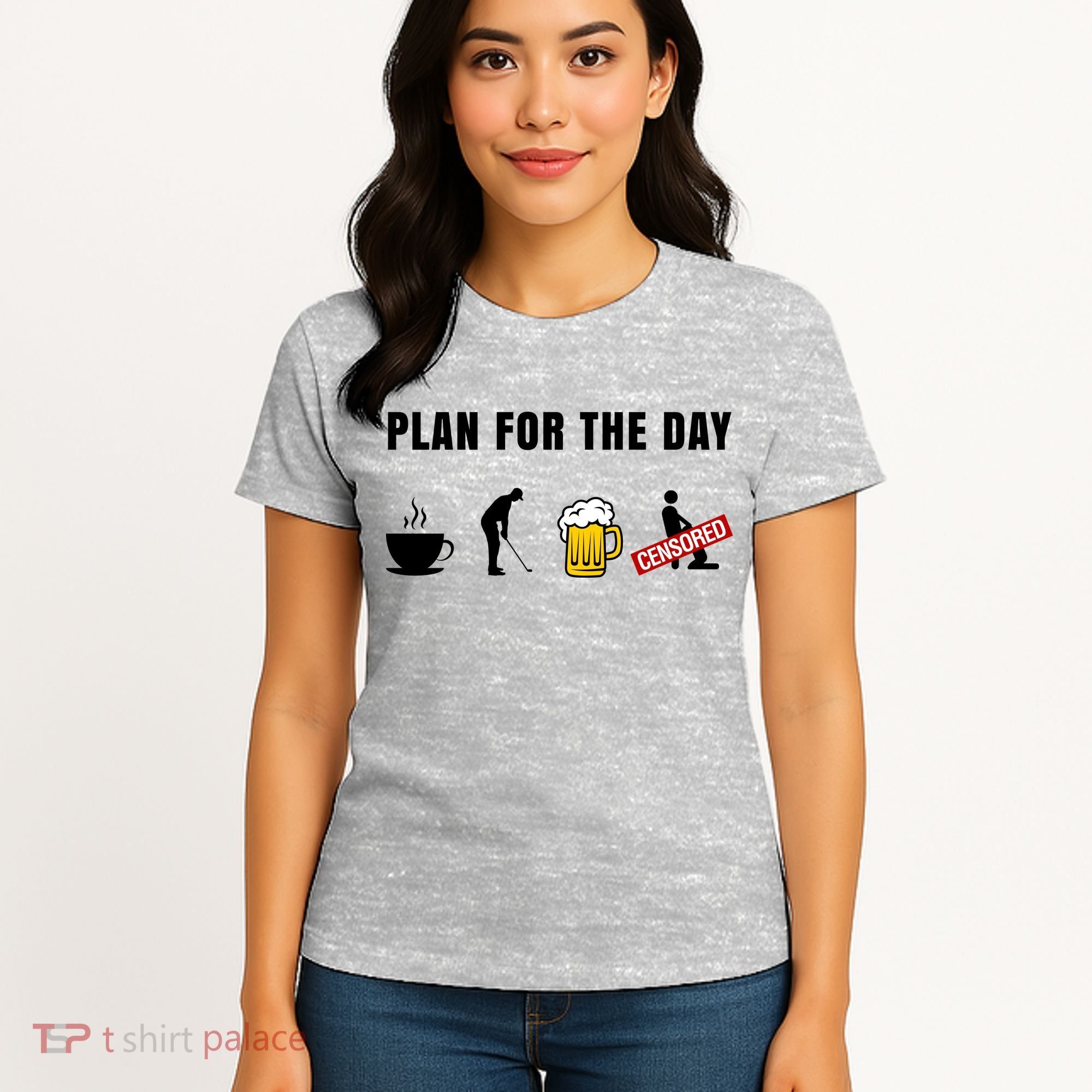 Plan For The Day Funny Husband Women's T-Shirt