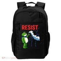 Portland Frog Trending Funny Video Protest Resist Backpack thumb 0