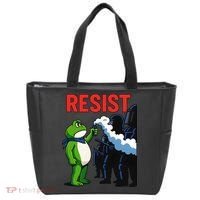 Portland Frog Trending Funny Video Protest Resist Tote Bag thumb 0