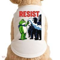 Portland Frog Trending Funny Video Protest Resist Doggie Tank thumb 0