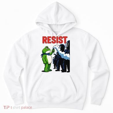 Portland Frog Trending Funny Video Protest Resist Hoodie