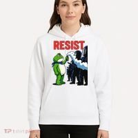 Portland Frog Trending Funny Video Protest Resist Hoodie thumb 5