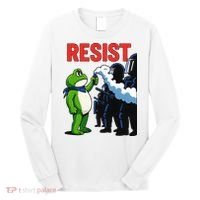 Portland Frog Trending Funny Video Protest Resist Long Sleeve Shirt thumb 0