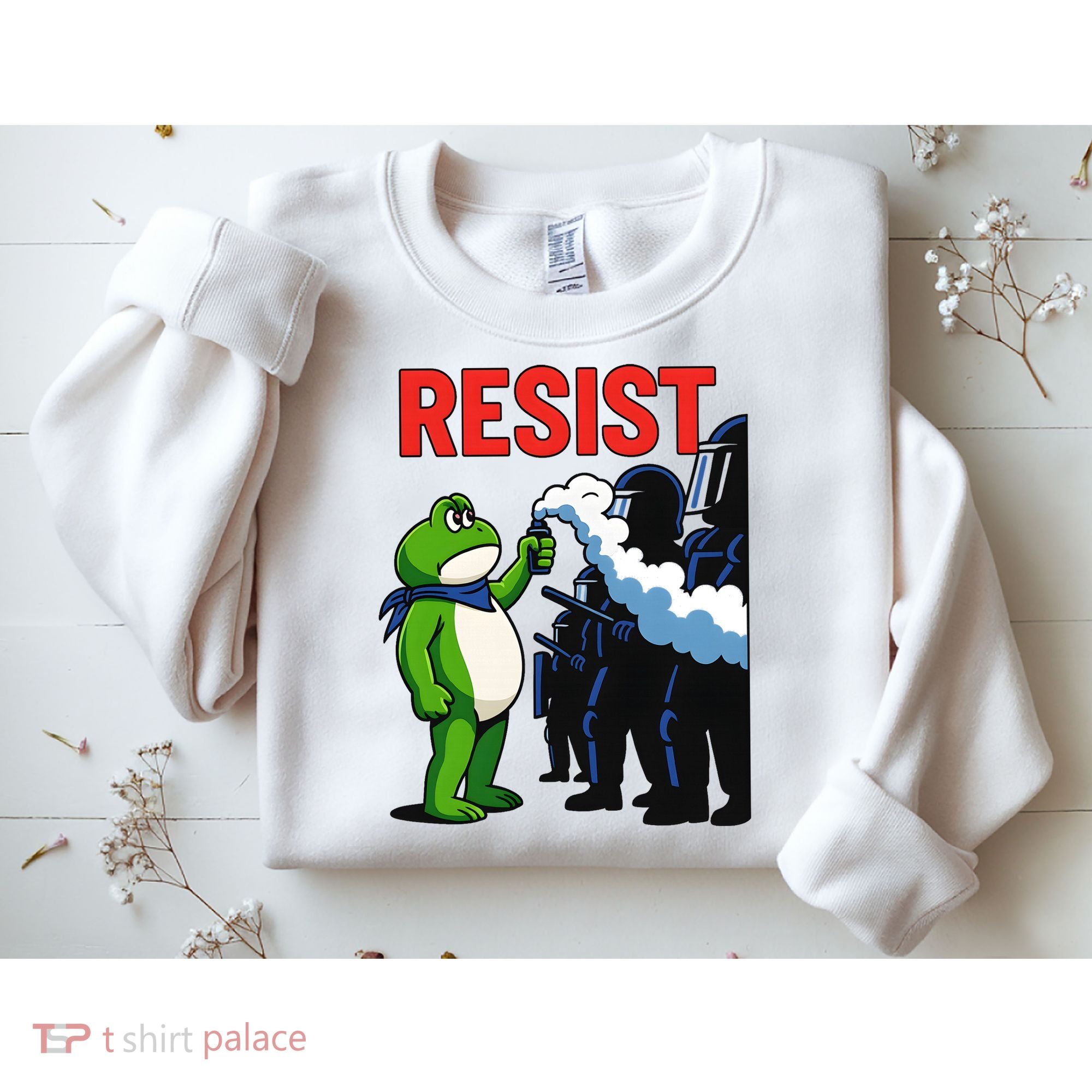 Portland Frog Trending Funny Video Protest Resist Sweatshirt