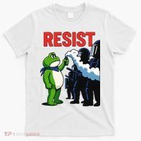 Portland Frog Trending Funny Video Protest Resist T-Shirt thumb 0