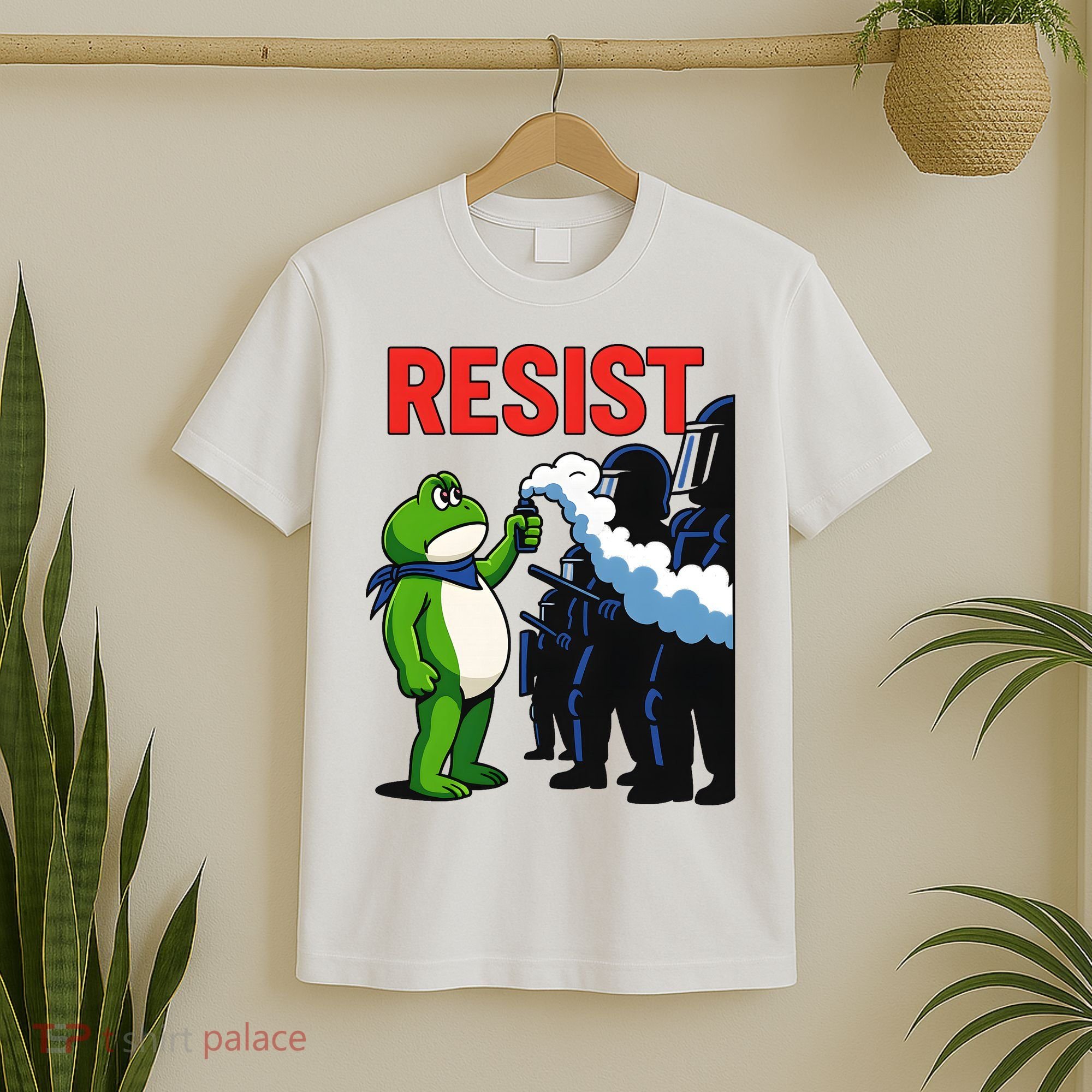 Portland Frog Trending Funny Video Protest Resist T-Shirt