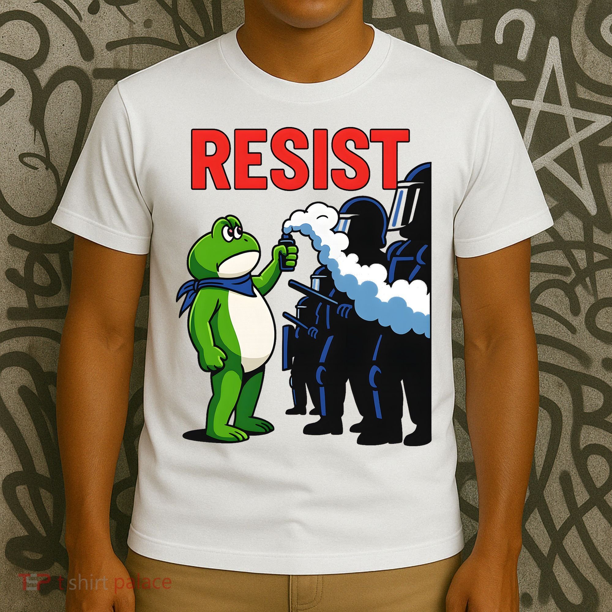 Portland Frog Trending Funny Video Protest Resist T-Shirt