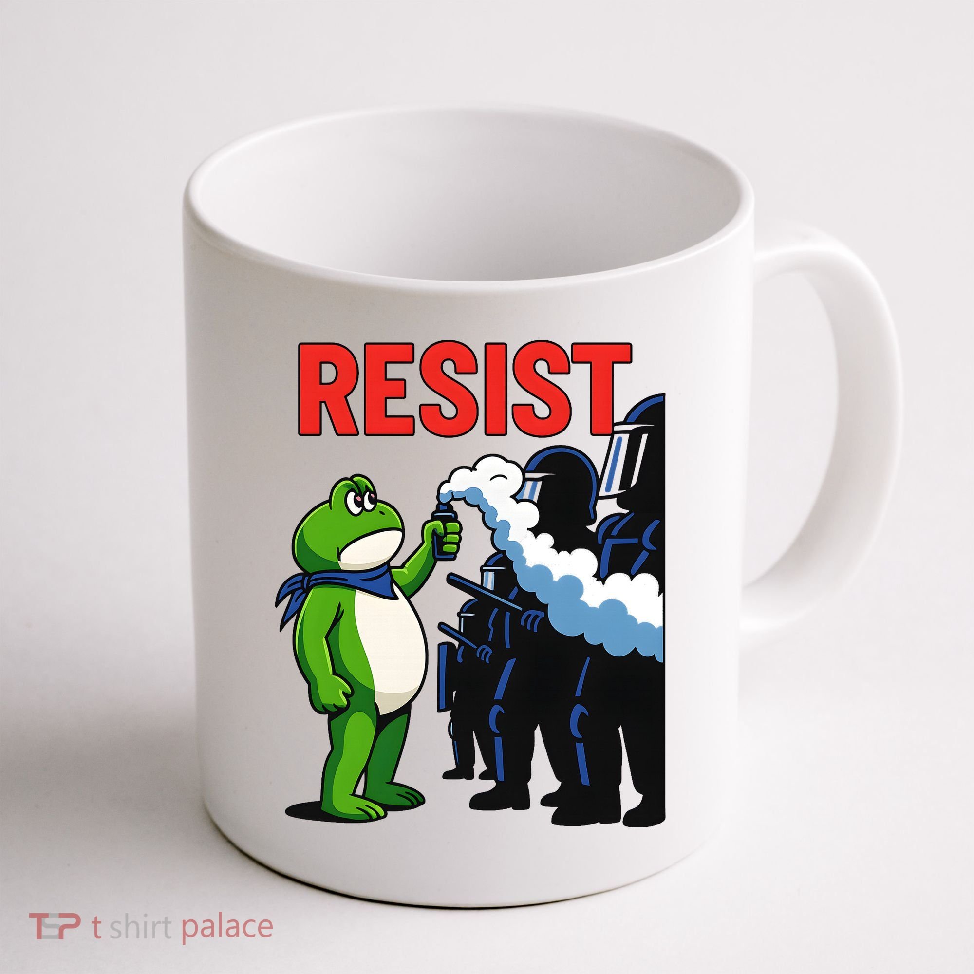 Portland Frog Trending Funny Video Protest Resist Coffee Mug