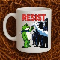 Portland Frog Trending Funny Video Protest Resist Coffee Mug thumb 2