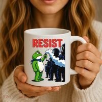 Portland Frog Trending Funny Video Protest Resist Coffee Mug thumb 3