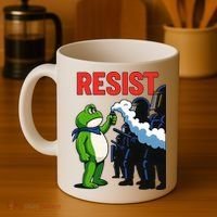 Portland Frog Trending Funny Video Protest Resist Coffee Mug thumb 4