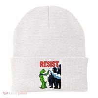 Portland Frog Trending Funny Video Protest Resist Beanie thumb 0