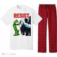 Portland Frog Trending Funny Video Protest Resist Pajama Set thumb 0