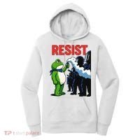 Portland Frog Trending Funny Video Protest Resist Women's Hoodie thumb 0