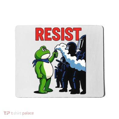 Portland Frog Trending Funny Video Protest Resist Mousepad