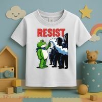 Portland Frog Trending Funny Video Protest Resist Toddler T-Shirt thumb 3