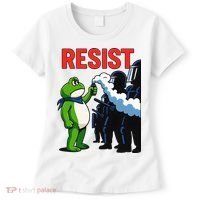 Portland Frog Trending Funny Video Protest Resist Women's T-Shirt thumb 0