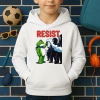 Portland Frog Trending Funny Video Protest Resist Kids Hoodie thumb 2