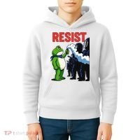 Portland Frog Trending Funny Video Protest Resist Kids Hoodie thumb 4