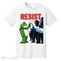 Portland Frog Trending Funny Video Protest Resist Kids T-Shirt thumb 0