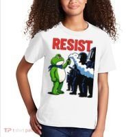 Portland Frog Trending Funny Video Protest Resist Kids T-Shirt thumb 2
