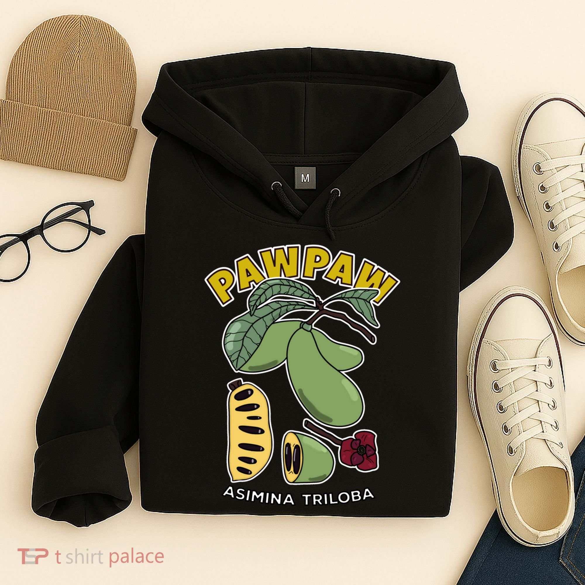 Pawpaw Fruit Tree Asimina Triloba Hoodie