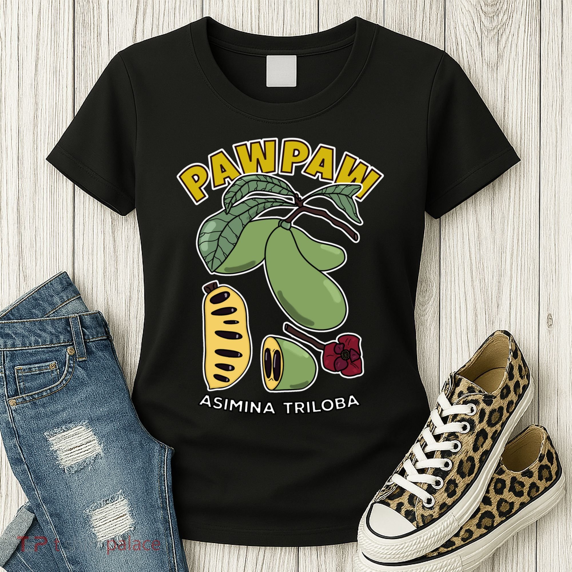 Pawpaw Fruit Tree Asimina Triloba Women's T-Shirt