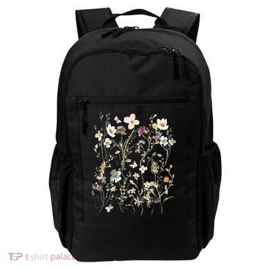 Pressed Flowers T Boho Wildflowers Cottagecore Backpack