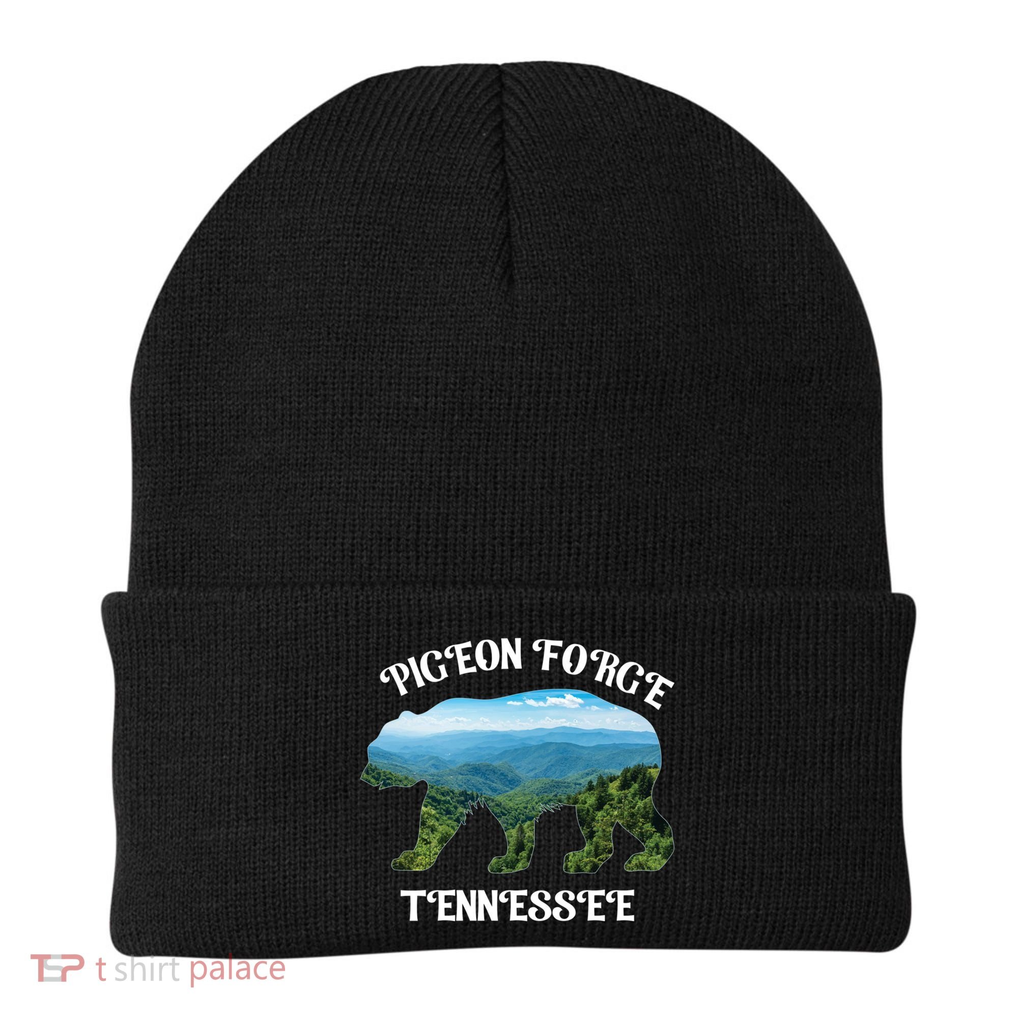 Pigeon Forge Tennessee Bear Great Smoky Mountains Souvenirs Gift Beanie