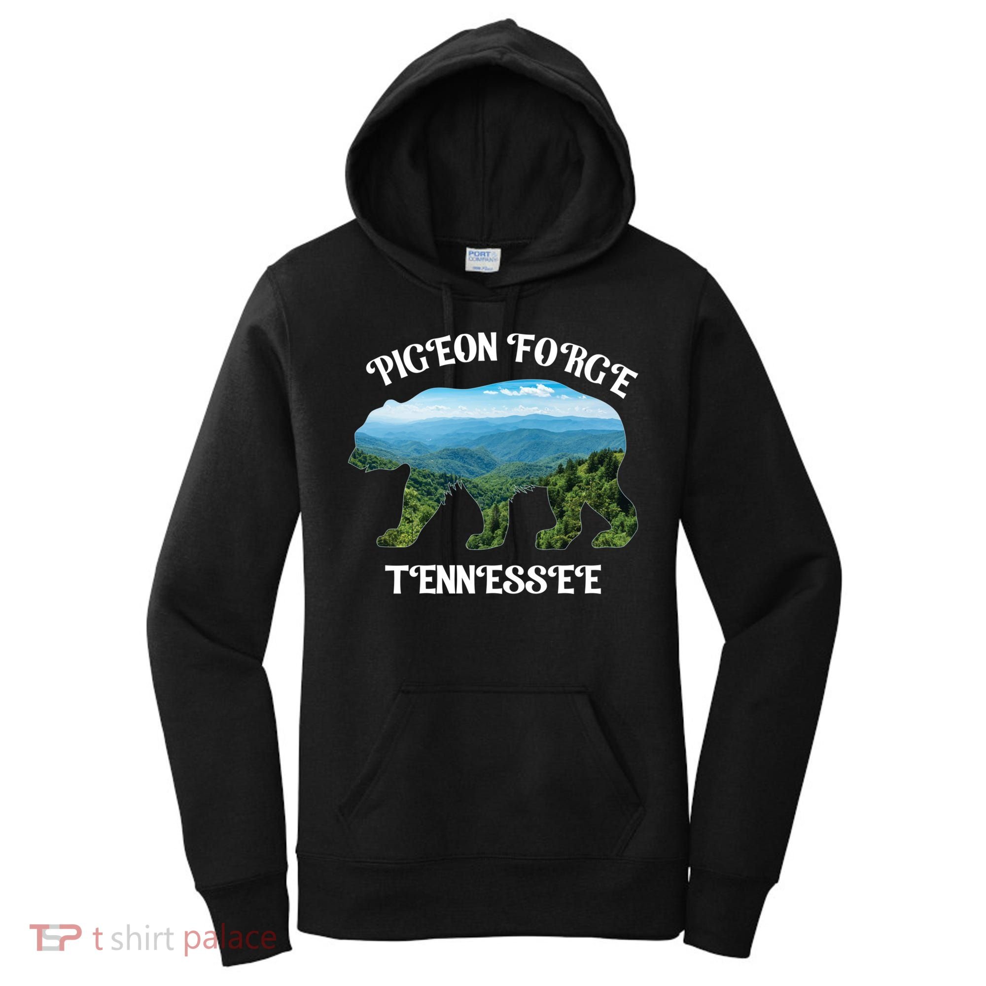 Pigeon Forge Tennessee Bear Great Smoky Mountains Souvenirs Gift Women's Hoodie