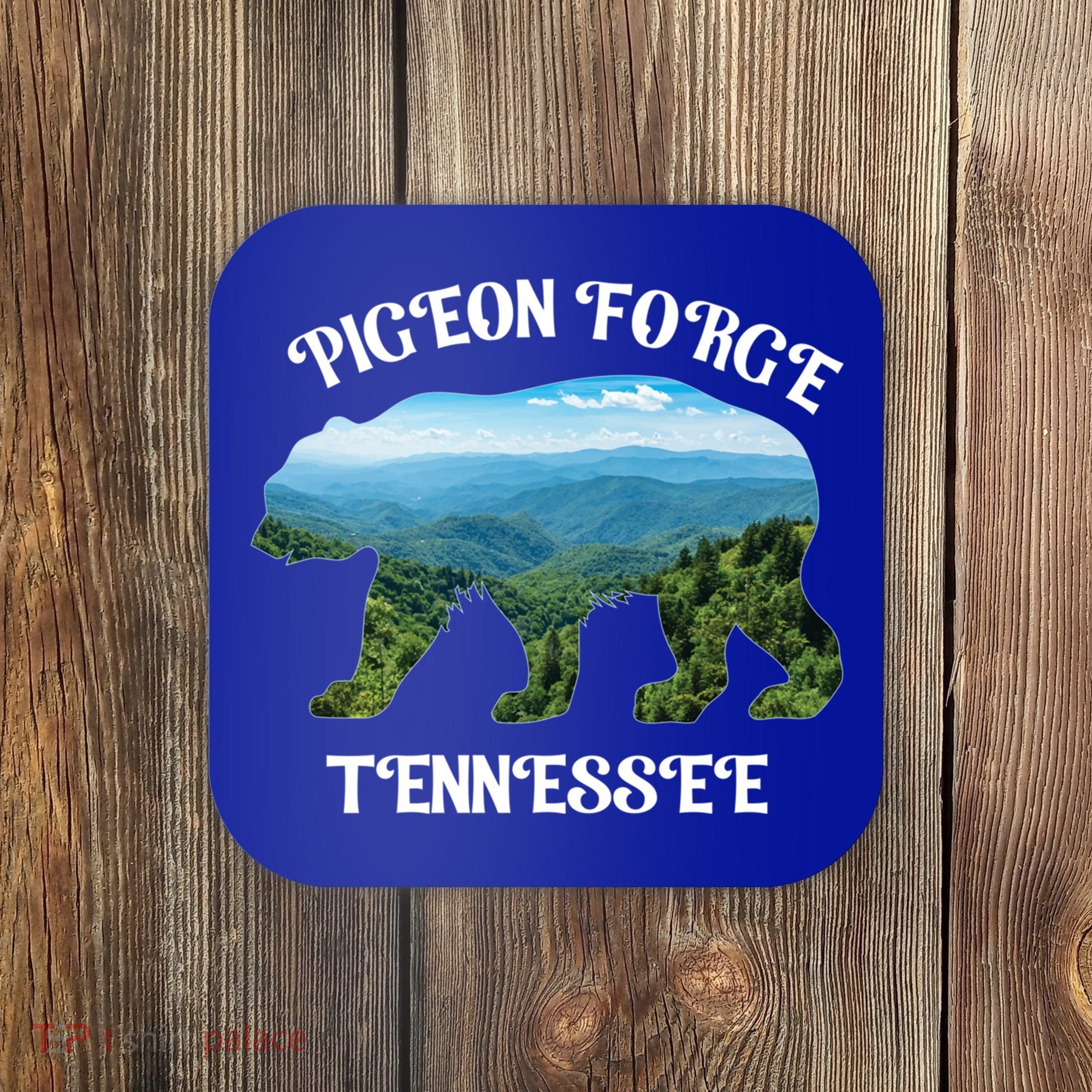 Pigeon Forge Tennessee Bear Great Smoky Mountains Souvenirs Gift Coaster