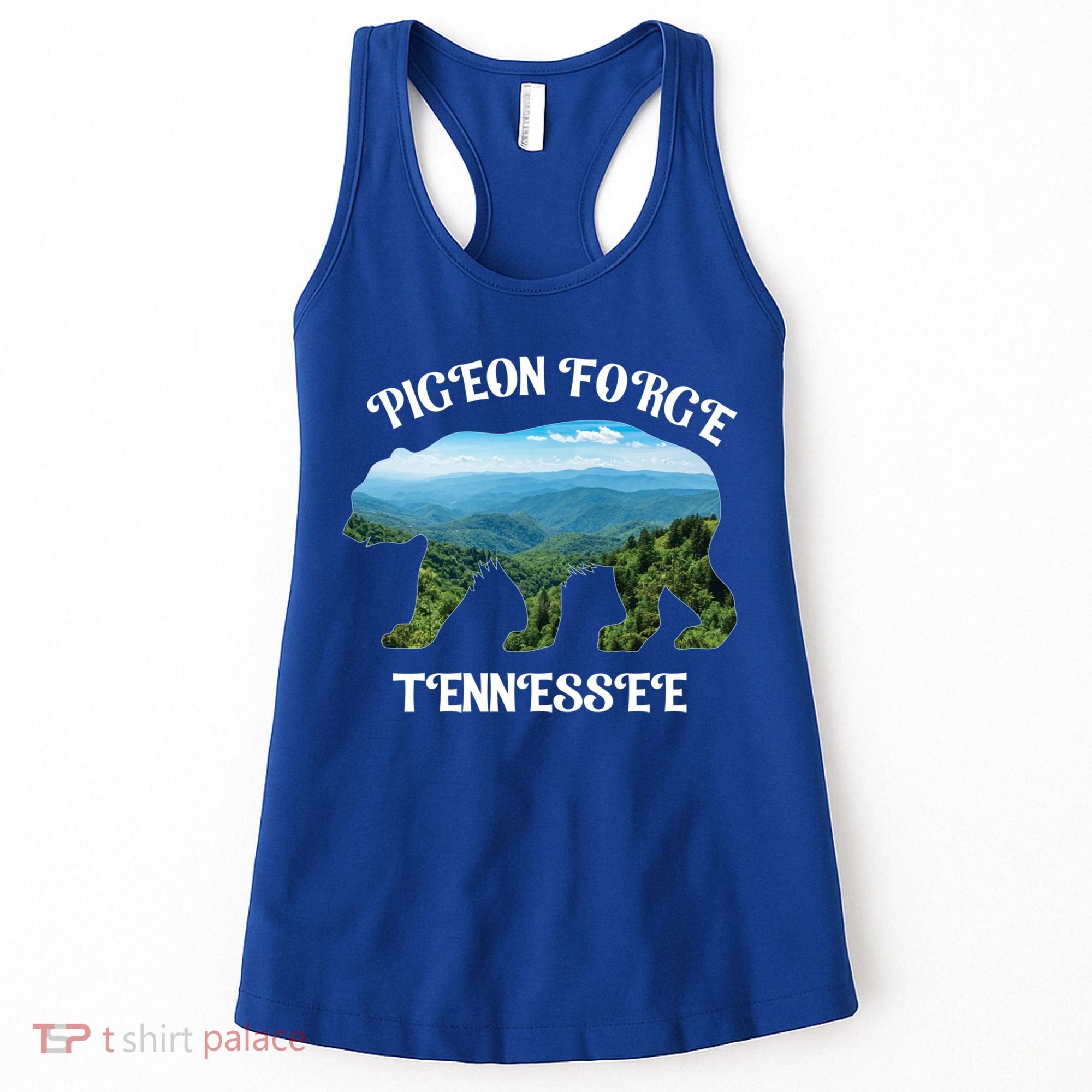 Pigeon Forge Tennessee Bear Great Smoky Mountains Souvenirs Gift Women's Tank Top