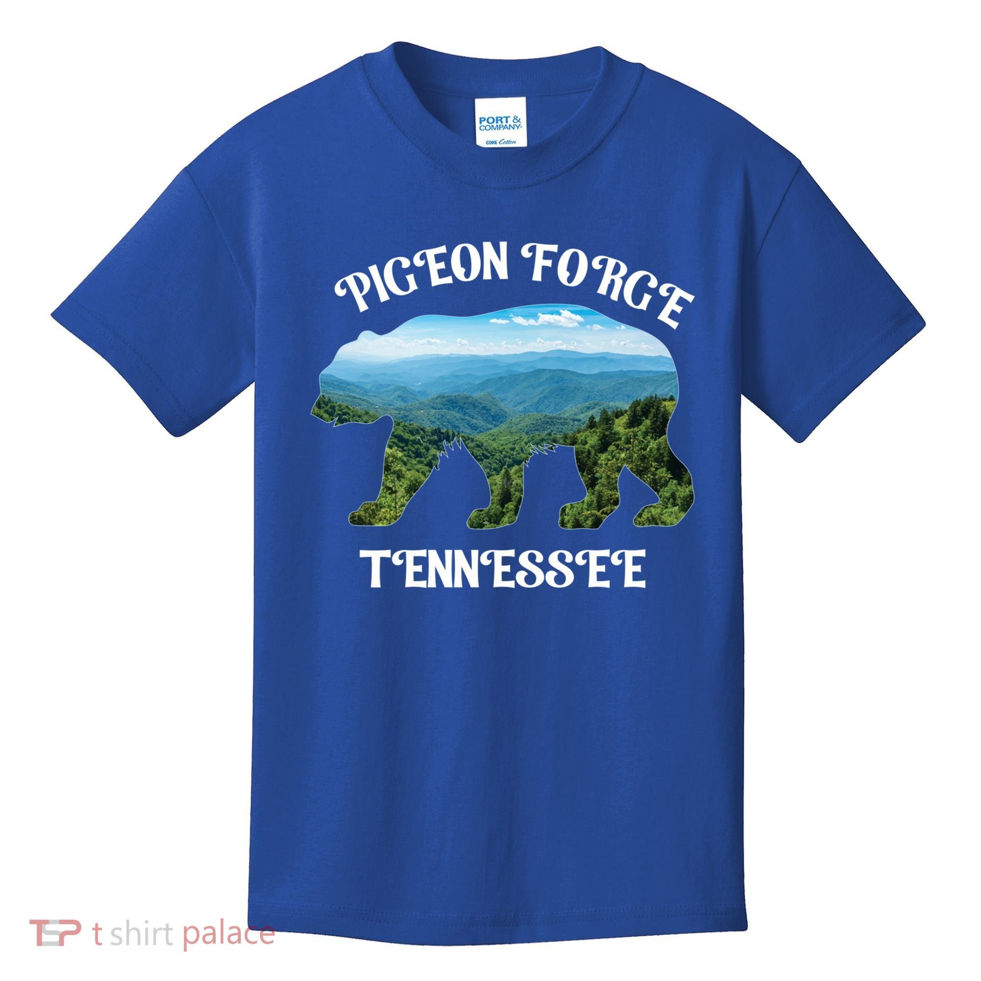 Pigeon Forge Tennessee Bear Great Smoky Mountains Souvenirs Gift Kids T-Shirt
