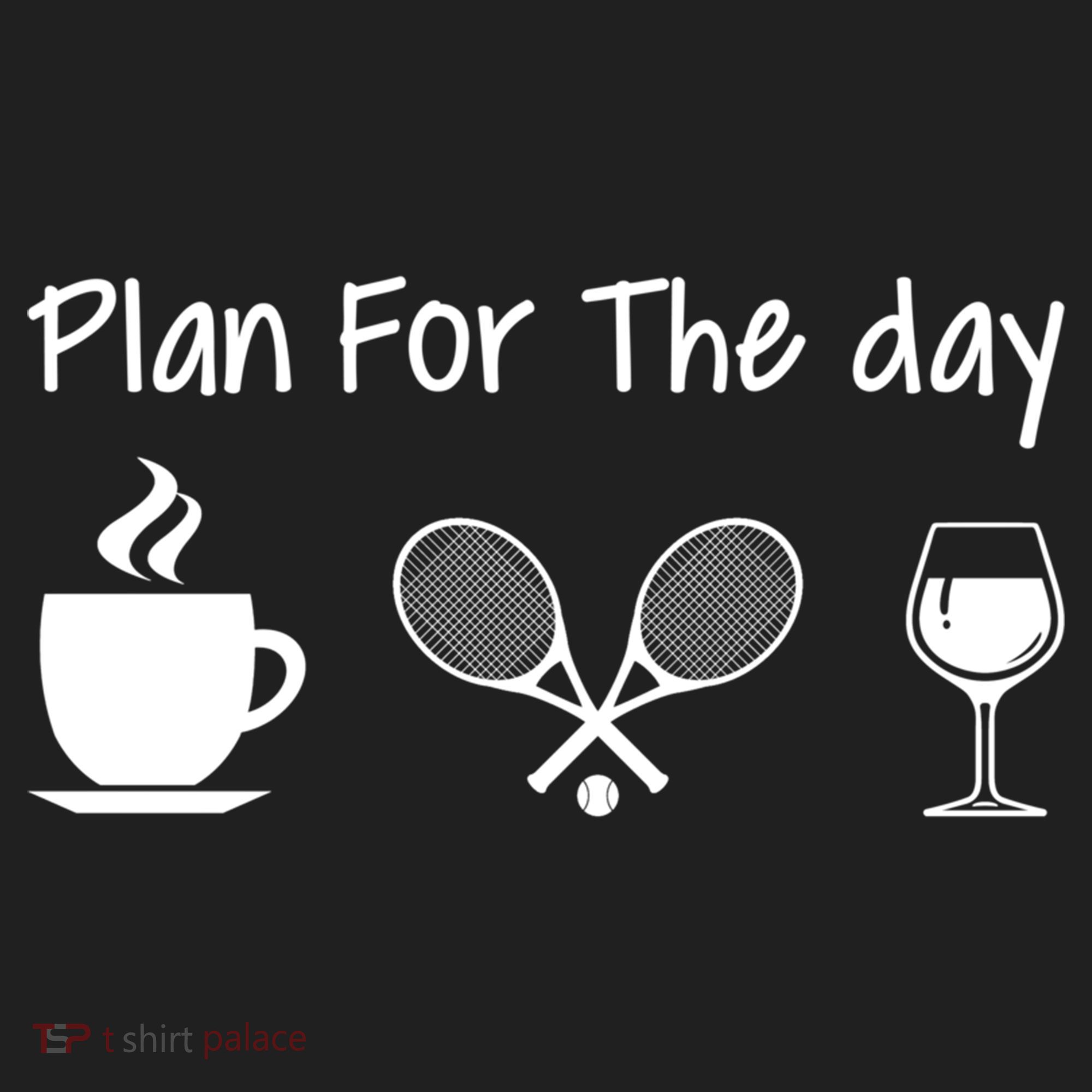 Plan For The Day Coffee Tennis And Wine Tennis Lover Gift Beanie