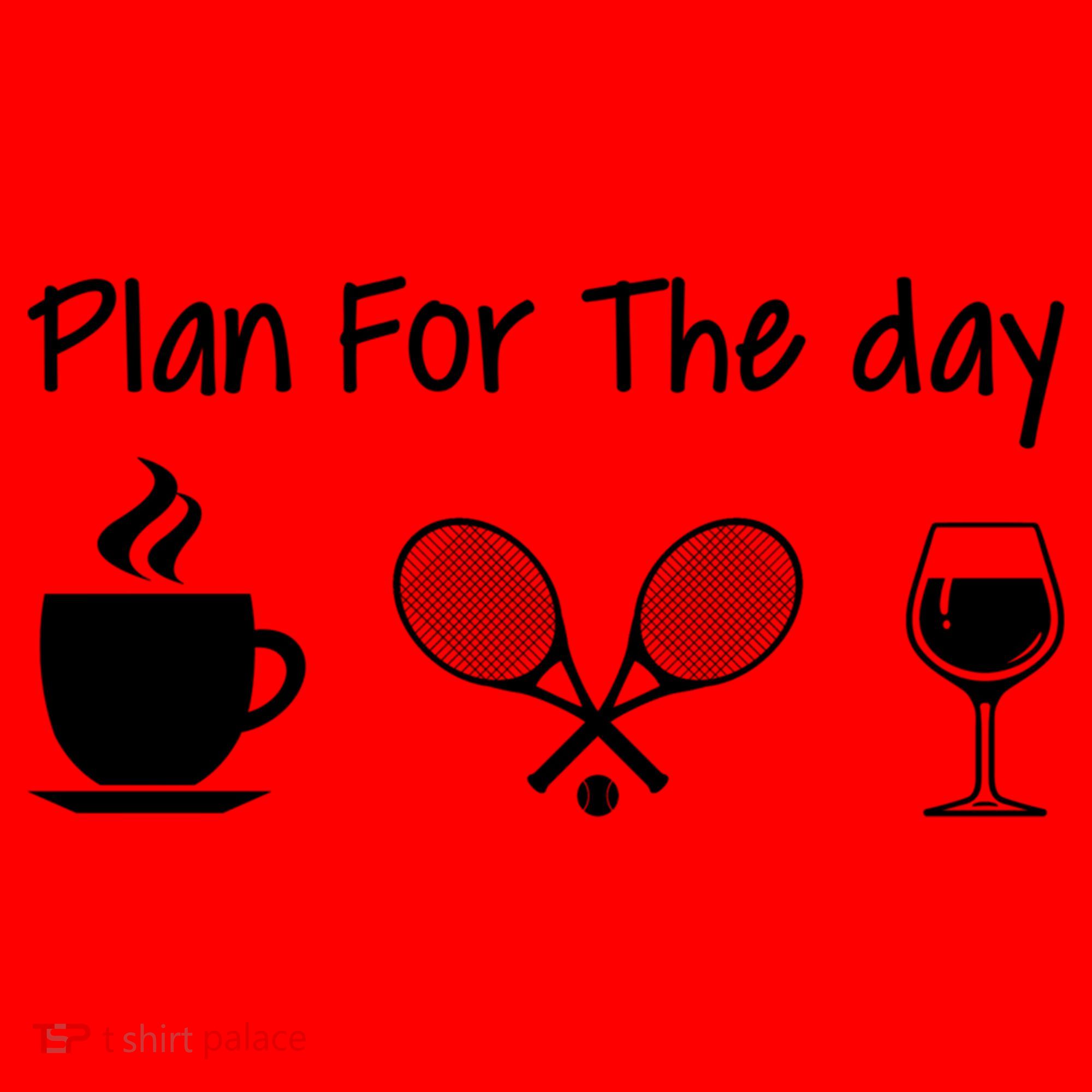 Plan For The Day Coffee Tennis And Wine Tennis Lover Gift Santa Hat