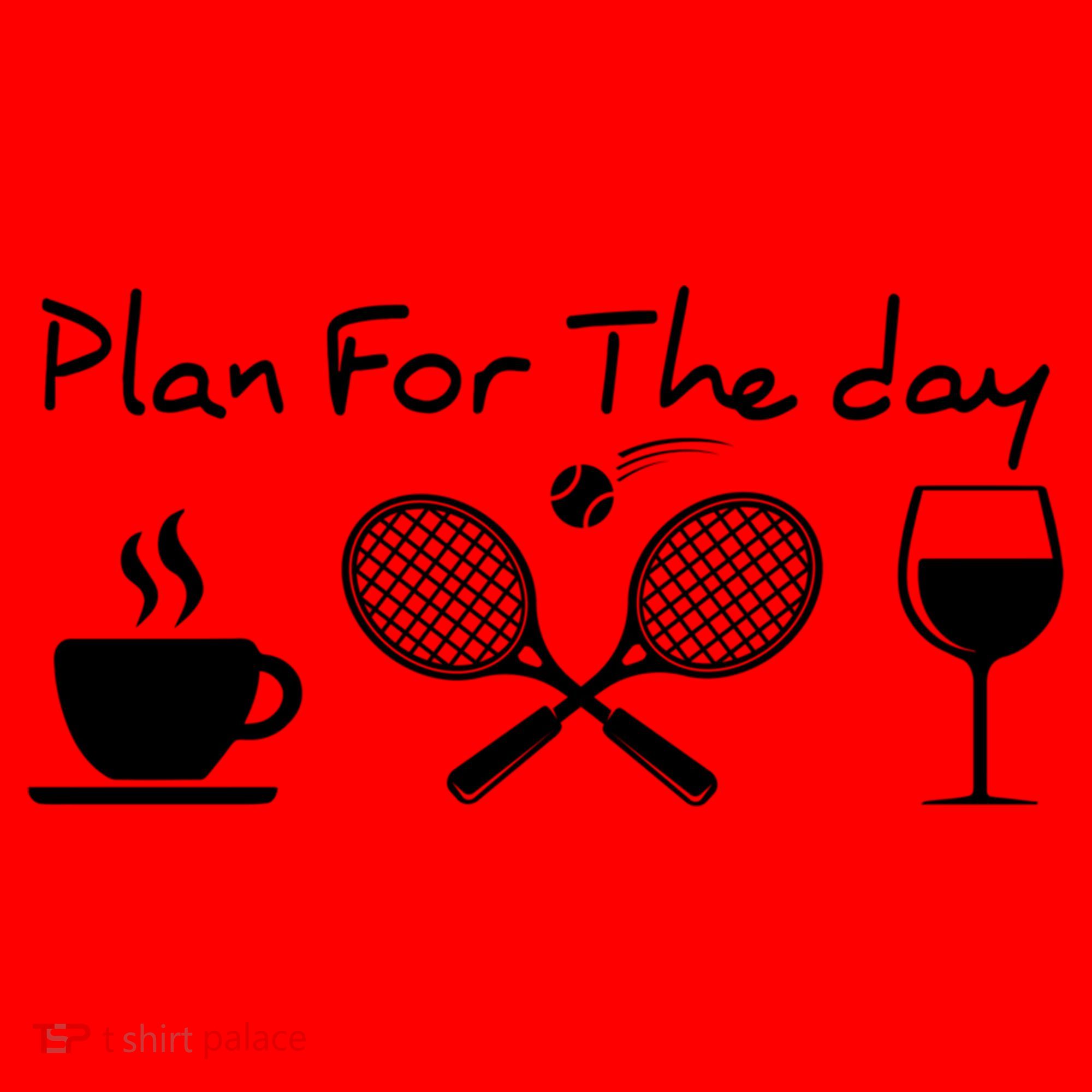 Plan For The Day Coffee Tennis Wine Funny Tennis Funny Gift Great Gift Santa Hat