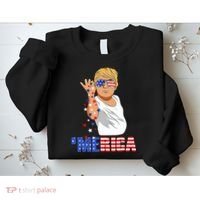 Patriotic Funny Trump Salt Merica Freedom 4th of July Sweatshirt thumb 2
