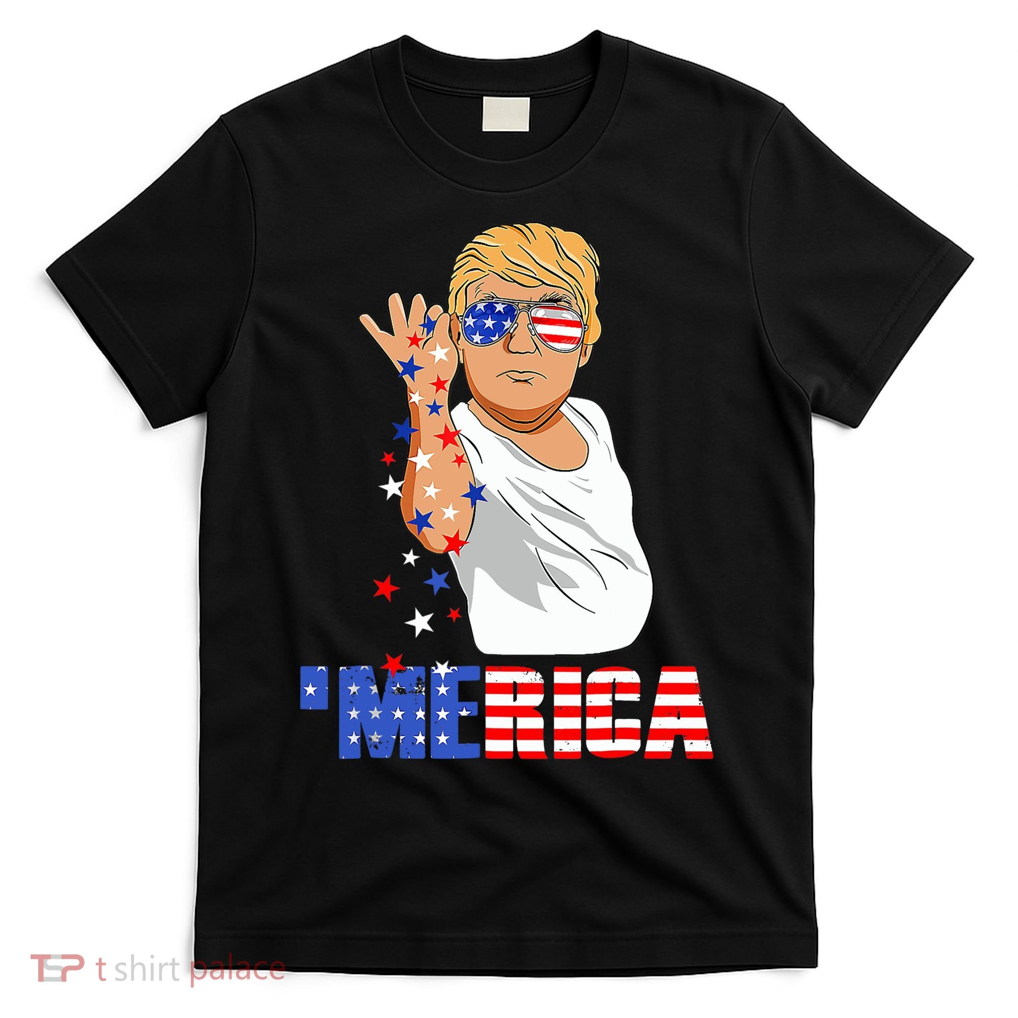 Patriotic Funny Trump Salt Merica Freedom 4th of July T-Shirt