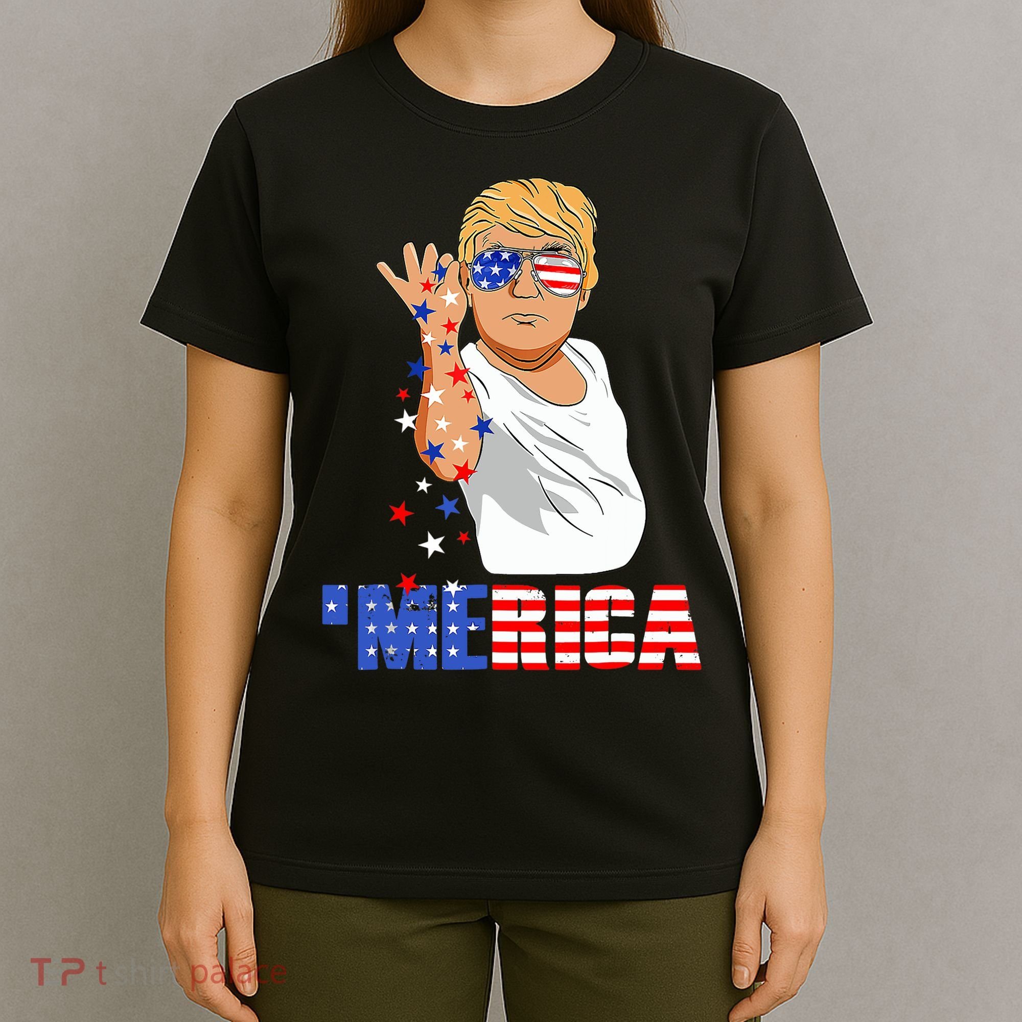 Patriotic Funny Trump Salt Merica Freedom 4th of July T-Shirt