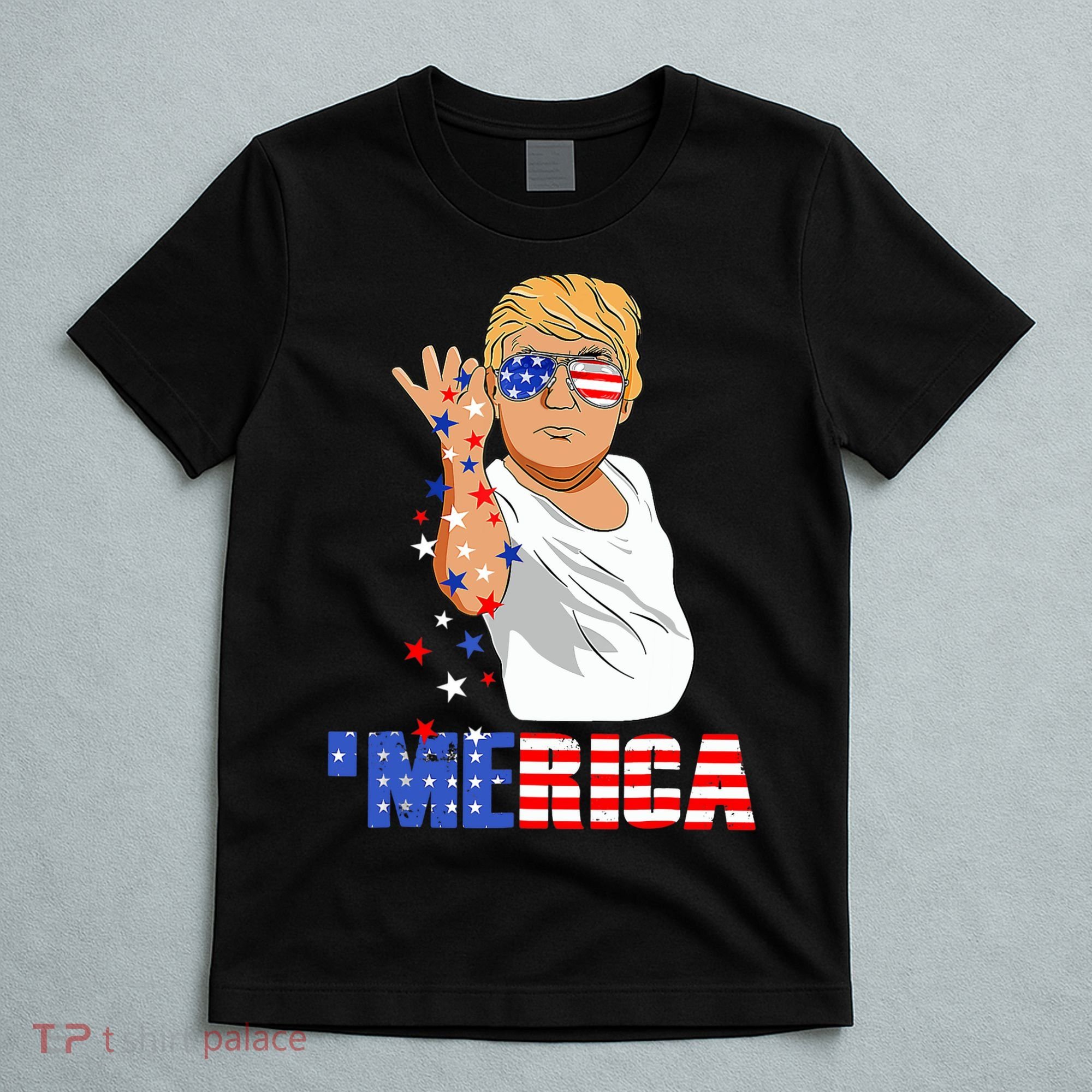 Patriotic Funny Trump Salt Merica Freedom 4th of July T-Shirt